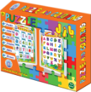 Picture of English Letters and Numbers Puzzle (Disassemble, Assemble, and Color) for Kids